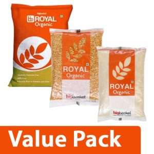 1204989 1 bb royal organic sona masoori raw rice 10 kg toor dal 1kg sugar 1kg