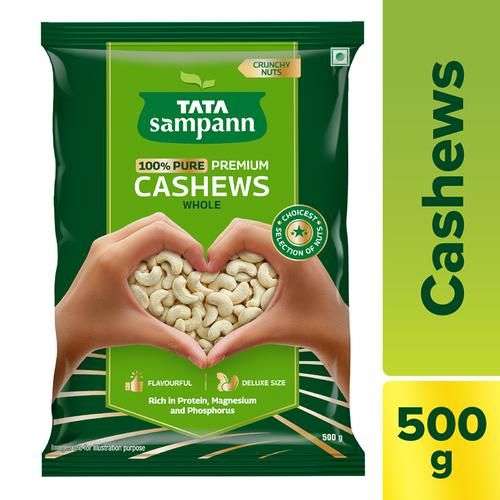 40232838 2 tata sampann 100 pure premium cashews whole flavourful deluxe size