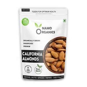 Namo Organics Organic California Almonds 250 Gm Badam Giri dry fruits