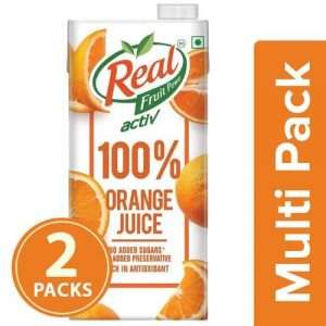 1203088 3 real activ juice orange with no added sugar