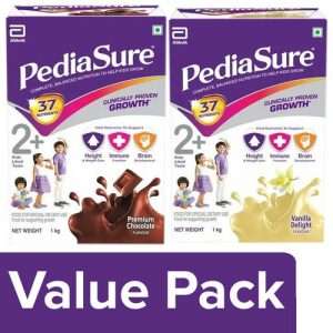 1205346 2 pediasure nutritional powder vanilla delight 1kg nutritional powder premium chocolate 1kg