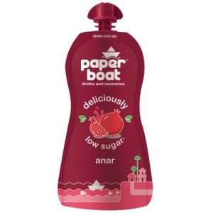 1206951 5 paper boat anar pomegranate fruit juice