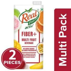 1209536 3 real activ fiber plus juice multi fruit beverage no added sugars preservative