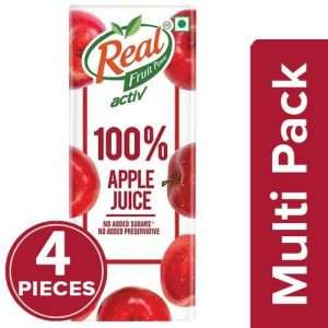1209540 3 real activ fruit juice 100 apple with no added sugars preservative