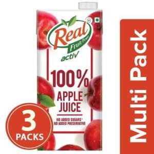 1209770 2 real activ 100 apple juice with no added sugar and preservative