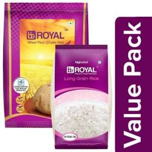 1211917 1 bb royal long grain rice parmal 5 kg wheat flour chakki atta 10 kg