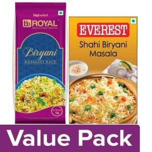 1212748 1 bb combo everest masala shahi biryani 50g bb royal biryani basmati rice extra long 2x1kg