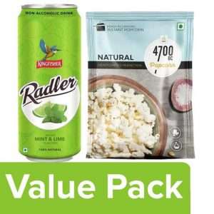 1212978 1 bb combo 4700bc instant popcorn natural 90 g radler mint lime 300 ml can