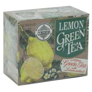 20002120 4 mlesna flavored green tea bags lemon