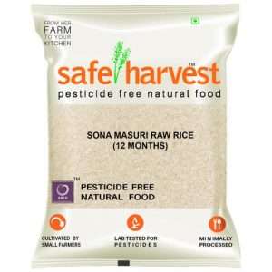 20003060 3 safe harvest sona masuri raw rice 12 months pesticide free