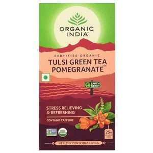 20005452 3 organic india organic tulsi green tea pomegranate stress relieving