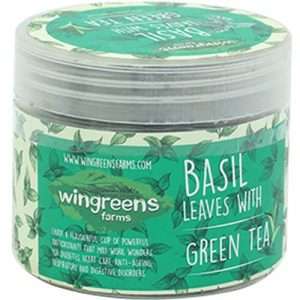 30010742 4 wingreens farms basil leaves with green tea