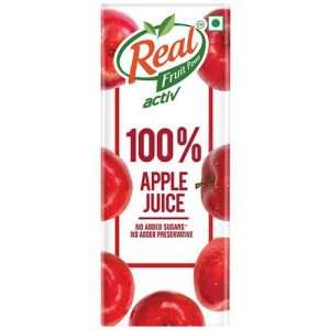 40022610 10 real activ 100 apple juice with no added sugars preservative