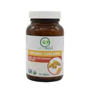 40128862 5 geo fresh tablets organic curcumin turmeric 750 mg usda certified
