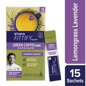 40158686 9 saffola fittify gourmet green coffee instant beverage mix lemongrass lavender