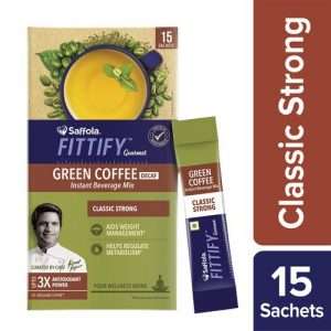 40158690 6 saffola fittify gourmet green coffee instant beverage mix classic strong