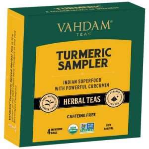 40193294 1 vahdam organic turmeric sampler tea bags glowing skin immunity booster 4 teas variety