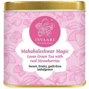 40206684 1 isvaari mahabaleshwar magic herbal loose green tea with real strawberries