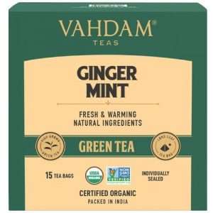 40208271 1 vahdam organic ginger mint green tea bags antioxidant rich relaxing detox tea