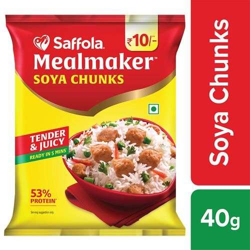 40233936 2 saffola meal maker soya chunks high protein ready in 5 minutes tender juicy