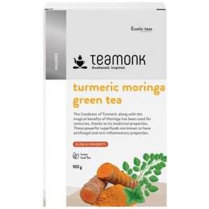 40250818 1 teamonk high mountain turmeric moringa loose leaf green tea boosts immunity detox rich source of vitamin c 50 cups