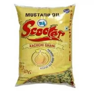 Scooter Kachi Ghani 1 L Pouch Mustard Oil